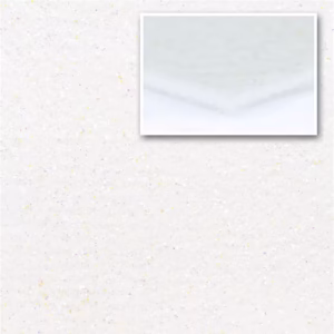 Nålfiltsmattan  Fair Glitter - 2 meter, Vit