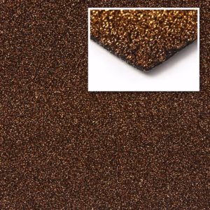 Glittermattan Reflex - 2 meter bredd, Koppar