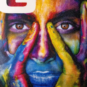 Printad vinylmatta "Create collection"